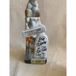 Jim Beam Tombstone Arizona Decanter The Town Too Tough To Die 1878 Vintage Good